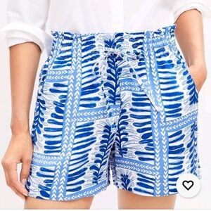 LOFT Vibrant Blue and White Women's Shorts